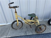 VINTAGE YELLOW TRICYCLE