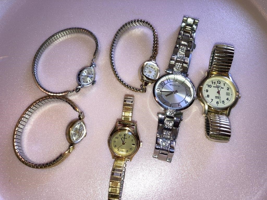 Ladies wristwatches Fairfax 17 jewels, Westclox,
