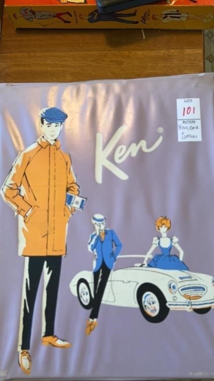 Ken Doll by Mattel case and clothes, Barbie’s