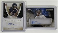 2 Kyle Fuller Signed Panini Rookie Card