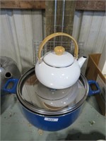 t-fal dutch oven, tea kettle, fire toaster