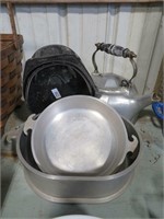 granite roaster, guardian pot no lid, tea kettle