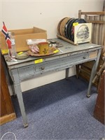 Antique 1-Drawer Table/Desk 40"x24"x30"