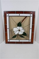Vintage Stain Glass 17 x 19