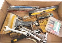 Flat of Assorted Scrapers & Wrenches