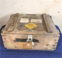 Wood Crate Used to Carry Explosives