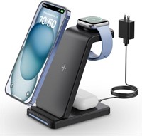 Wireless Charger Station,3 in 1 Qi Wireless