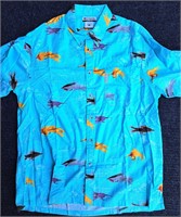 LIKE NEW COLUMBIA FISHING LURE MEN'S SHIRT SIZE L