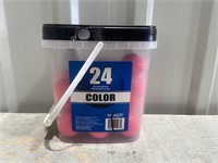 24 Color Golf Balls - Pink