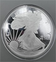 1/4 Lb. 999 Fine Silver  round, Silver Eagle Desig