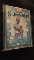 Autographed GEORGE FOSTER 2002 TOPPS