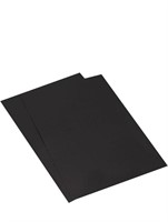 (New) 60 Sheets 8.5 x 11 Inch Black Cardstock