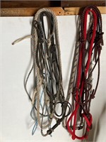 5 Rope halters with Lead Shanks