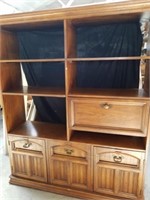57.5"x15.5"x72.5" wooden bookshelf/desk