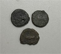 (3) ANCIENT ROMAN COINS