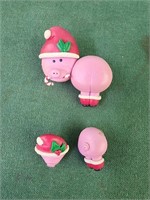 Piggy christmas brooch and matching earrings
