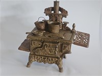 COMPLETE VTG CRESCENT CAST IRON COOK STOVE WITH