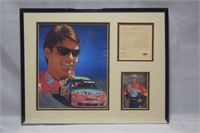 JEFF GORDON WALL MEMORABILIA FRAME