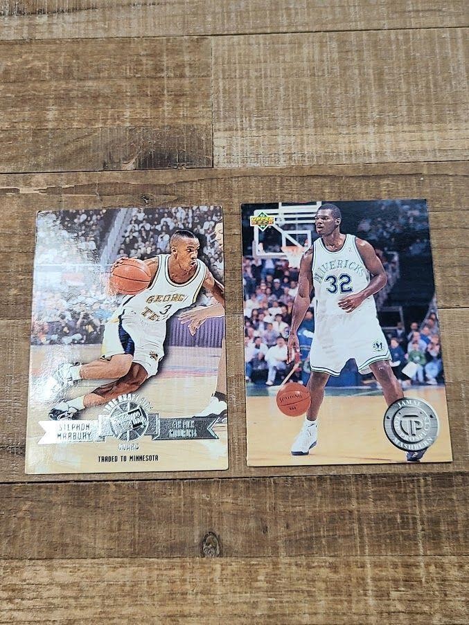 2x Stephon Marbury rookie cards