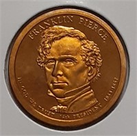 PROOF FRANKLIN PIERCE DOLLAR- 2010-S