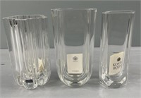 Kosta Boda Art Glass Vases Lot Collection