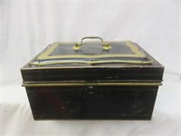 ANTIQUE AMERICAN STYLE TOLEWARE TIN DOCUMENT /