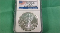 2011 US silver eagle early release MS70