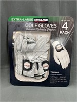 4pk Extra Large Golf Gloves