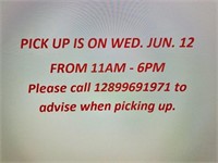 PICKUP INFORMATION for Moore's General Store