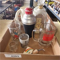 Vintage Bar Ware - Decanters,  Shaker, & more