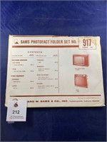 Vintage Sams Photofact Folder No 917 TVs
