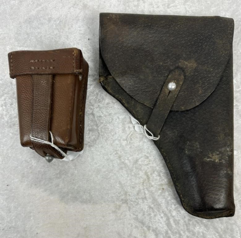 2 x Leather Holster/Pouches