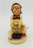 Hummel Be Patient Girl & Ducks Porcelain Figurine