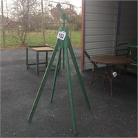 Antique Painted Tripod (would make nice lamp)