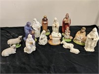 Various Nativity figures.