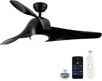 SNJ Smart Ceiling Fans with Lights and Remote, 52"