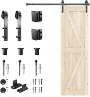 WINSOON 24in x 84in Barn Door And Hardware Kit