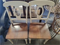 H- 2 Solid Wood Dining Chairs