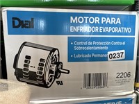 DIAL EVAPORATIVE COOLER MOTOR RETAIL $160
