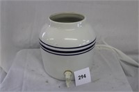 LARGE POTTERY WATER JUG W/O LID