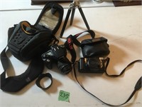Pentax & canon cameras w/ cases