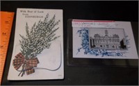 1897 Brussels World Expo card & Edinburgh Postcard