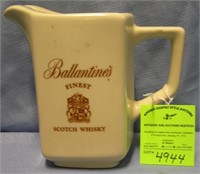 Ballentine scotch whiskey water pitcher