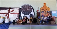 Battery Operated Clock And Various Collectables
