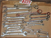 Mixed brand wrenches incl. Craftsman, Crescent
