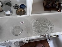 VINTAGE GLASS PLATTERS