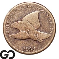1858 Flying Eagle Cent, Popular Short Series!