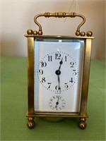 Antique Duverdrey & Bloquel France Bell Clock-Runs