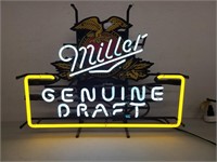 Miller Genuine Draft Neon Advertising Sign