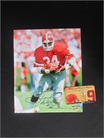 HERSCHEL WALKER SIGNED 8X10 PHOTO COA